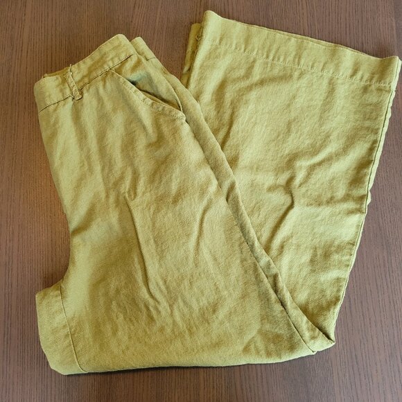 Max Studio Linen Blend Wide Leg Trousers - Picture 2 of 5